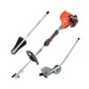 ECHO PAS-225VP 21.2 cc Gas 2-Stroke Attachment Capable Straight Shaft String Trimmer with Speed-Feed Head and Curved Shaft Edger Kit