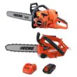 ECHO V-CABCAD 59.8cc 2-Stroke Cycle Gas Chainsaw & eFORCE 56V Cordless Battery Chainsaw Combo Kit w/ 2.5Ah Battery and Charger(2-Tool)