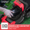 PowerSmart 40V 17-inch 3-in-1 Cordless Brushless Walk Behind Push Lawn Mower W/4.0Ah Battery and Charger，PS76418AP