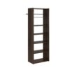 Closet Evolution TR29 Essential Shelf 25 in. W Espresso Wood Closet Tower