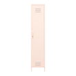Shadwick 1 Door Tall Single Metal Locker Style Storage Cabinet, Pink