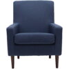 Mainstays Kinley Lounge Arm Chair, Navy Polyester Fabric Mainstays Kinley Lounge Arm Chair, Navy Polyester Fabric