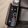 Mainstays Home Theater Recliner with USB Charging Ports, Brown Faux Leather Mainstays Home Theater Recliner with USB Charging Ports, Brown Faux Leather