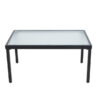 Mainstays Kingston Ridge 4-Piece Outdoor Conversation Set, Black Steel and Grey Sling