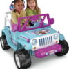 Power Wheels Disney Frozen Jeep Wrangler Battery-Powered Ride-On Toy Vehicle with Music & Sounds