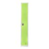AdirOffice Large 72" Metal Storage Locker, 2 Shelves, Steel, Green