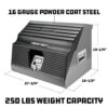 Powerbuilt 240111 26 in. Rapid Box Portable Slant Front Tool Box - Gray