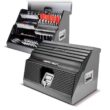 Powerbuilt 240111 26 in. Rapid Box Portable Slant Front Tool Box - Gray