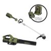 Green Machine GMBT6200-CP 62V 2-Tool Combo Kit: 600 CFM, 120 MPH Axial Blower, 16 in Brushless String Trimmer, 4Ah battery, Rapid Charger (4 pcs)