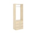 Closet Evolution HG65 Modern Raised 25 in. W Harvest Grain Wood Closet System