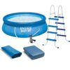 Intex 26167EH-WMT 15 ft. x 48 in. Easy Swimming Pool Kit with 1000 GPH GFCI Filter Pump