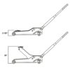Maasdam MPL4699-GR-DIP 3-Ton Low Profile Floor Jack with Quick Lift in Green