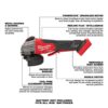 Milwaukee 2888-20 M18 FUEL 18V Lithium-Ion Brushless Cordless 4-1/2 in./5 in. Grinder with Variable Speed & Paddle Switch (Tool-Only)