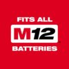 Milwaukee 3453-20 M12 FUEL 12V Lithium-Ion Brushless Cordless 1/4 in. Hex Impact Driver (Tool-Only)