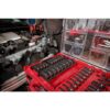 Milwaukee 49-66-6805 SHOCKWAVE Impact-Duty 3/8 in. Drive Metric and SAE Deep Well Impact PACKOUT Socket Set (36-Piece)