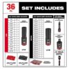 Milwaukee 49-66-6805 SHOCKWAVE Impact-Duty 3/8 in. Drive Metric and SAE Deep Well Impact PACKOUT Socket Set (36-Piece)