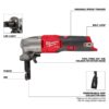 Milwaukee 2476-20 M12 FUEL 12-Volt Lithium-Ion Brushless Cordless 16-Gauge Variable Speed Nibbler (Tool-Only)