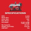 Milwaukee 2736-20 M18 FUEL ONE-KEY 18-Volt Lithium-Ion Brushless Cordless 8-1/4 in. Table Saw (Tool-Only)