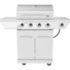 Nexgrill 720-0830X 4-Burner Propane Gas Grill in Stainless Steel with Side Burner