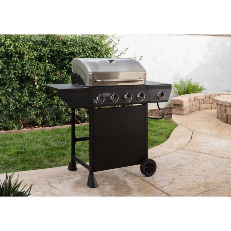 Nexgrill 720 0925p 4 Burner Propane Gas Grill In Black With Side Burner And Stainless Steel Main 5120