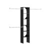 ClosetMaid 4364 Style+ 72 in. W - 113 in. W Noir Narrow Wood Closet System