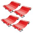 Pentagon Tool HWD630480 1,500 lbs. Capacity Solid Steel Commercial Grade Tire Dolly (4-Pack)