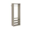 Closet Evolution GR27 Select 25 in. W Rustic Grey Wood Closet Tower