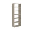 Closet Evolution GR29 Essential Shelf 25 in. W Rustic Grey Wood Closet Tower