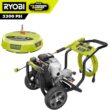 RYOBI RY803423H 3400 PSI 2.3 GPM Cold Water Gas Pressure Washer with 16 in. Surface Cleaner