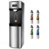 ISPRING DS4-S Bottleless Water Dispenser, Self Cleaning, Stainless Steel, Free-Standing Filtered Water Cooler Dispenser
