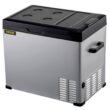 VEVOR BXS50LC50110VHFZNV1 1.77 cu. ft. Portable Outdoor Refrigerator Carbon Steel Car Refrigerator with Freezer in Silver