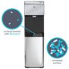 Avalon A13-S 3-Temperatures Self Cleaning Touchless Electric Bottleless Water Cooler Dispenser in Stainless Steel