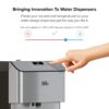 Brio CLPOU720UVRO4X 700 Series Moderna 4-Stage Filtration Reverse Osmosis Touchless Bottleless POU Tri-Temperature Water Cooler Dispenser