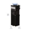 Brio CLTL520 Hot Cold and Room Temp Water Dispenser Cooler Top Load, Tri Temp, Black and Stainless Steel, Essential Series