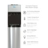 Brio CLNLPOU520SCF2 520 Self-Cleaning No-Line Tri-Temperature Bottom Loading 2-Stage Filtration Water Cooler Dispenser