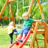 Tatayosi J-H-SW000062AAQ Outdoor Playset Backyard Activity Playground Climb Swing Set with Slide for Toddlers