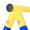 LN20232282 Metal Outdoor Swing Set with Climbing Ladder, Swing and Climbing Playset in Blue