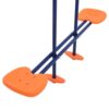 TIRAMISUBEST DXY0102HHRXG8-C Outdoor Steel Swing Set with Gymnastic Rings and 4 Seats