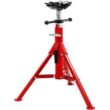 VEVOR JJ1107A4YTGJVX001V0 Pipe Jack Stand 1500 lbs. Load Welding Stand Jack 28 in. to 52 in. Height with 4-Ball Transfer V-Head for 107A-Type Pipe