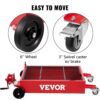 VEVOR Oil Drain Pan 20 Gal. Low Profile Oil Change Pan Tank Large Capacity with Pump Hose Swivel Casters Wheels for Car