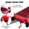 VEVOR Oil Drain Pan 20 Gal. Low Profile Oil Change Pan Tank Large Capacity with Pump Hose Swivel Casters Wheels for Car