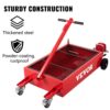 VEVOR Oil Drain Pan 20 Gal. Low Profile Oil Change Pan Tank Large Capacity with Pump Hose Swivel Casters Wheels for Car
