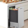 VEVOR CTGXHGLJG00000001V0 13.6 in. W x 26 in. H x 19.3 in. D Lower Sliding Rails Stainless Steel Outdoor Kitchen Trash Drawer with Handle VEVOR CTGXHGLJG00000001V0 13.6 in. W x 26 in. H x 19.3 in. D Lower Sliding Rails Stainless Steel Outdoor Kitchen Trash Drawer with Handle