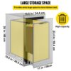 VEVOR CTGXHGLJG00000001V0 13.6 in. W x 26 in. H x 19.3 in. D Lower Sliding Rails Stainless Steel Outdoor Kitchen Trash Drawer with Handle VEVOR CTGXHGLJG00000001V0 13.6 in. W x 26 in. H x 19.3 in. D Lower Sliding Rails Stainless Steel Outdoor Kitchen Trash Drawer with Handle