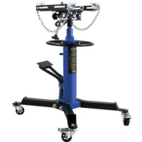 VEVOR MSDGYYCDQJ05T7RKDV0 Transmission Jack 1100 lbs. Hydraulic Telescopic Floor Jack Stand 2-Stage w/ Foot Pedal 360-Degree Wheel for Garage Shop
