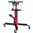 VEVOR MSDGYYCDQJ05T8KJXV0 1100 lbs. Red Transmission Jack 2-Stage Stand Hydraulic Floor Jack 67 in. w/ Foot Pedal 360-Degree Wheel for Garage/Shop