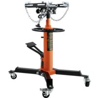 VEVOR MSDGYYCDQJ05TZ25VV0 Transmission Jack 1100 lbs. Hydraulic Telescopic Floor Jack 2-Stage Stand w/ Foot Pedal 360-Degree Wheel for Garage Shop