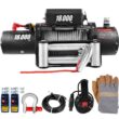 VEVOR JCPJ1.8WBG75FT001M2 18,000 lbs. Electric Winch 75 ft. Steel Cable and 12 Volt Truck Winch with Wireless Remote Control and Powerful Motor