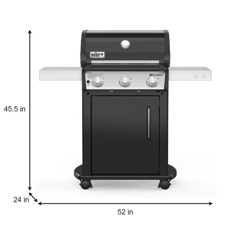 Weber 46512001 Spirit E-315 3-Burner Propane Grill in Black ...