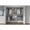 Closet Evolution WH53 Essential Deluxe 60 in. W - 96 in. W White Wood Closet System